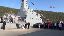 Bartın'da savaş gemisi halkın ziyaretine açıldı