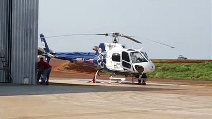 Helicóptero decola para Londrina com homem vítima de queimaduras