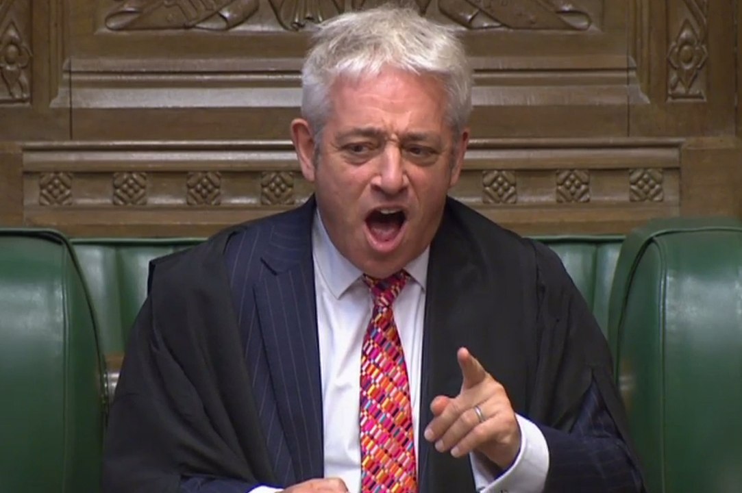 'Ooorder!'  Speaker of the House John Bercow tritt ab