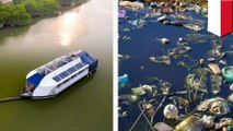 New Ocean Cleanup system tackles plastic pollution in rivers