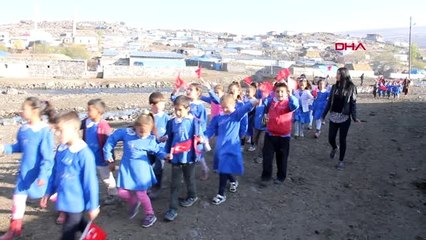 Kars doğruyol köyünde cumhuriyet coşkusu