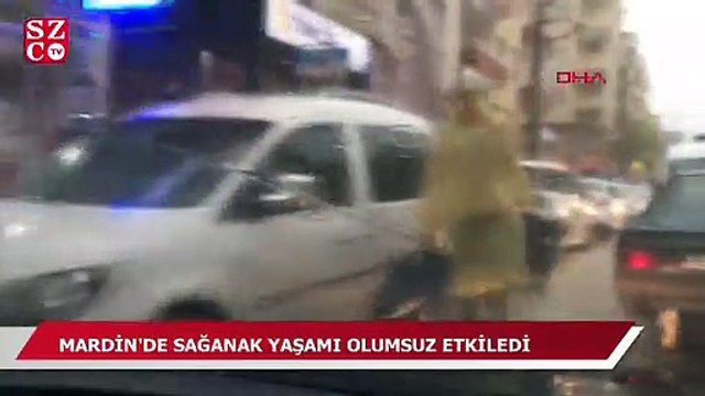 Mardin'de sağanak yaşamı olumsuz etkiledi