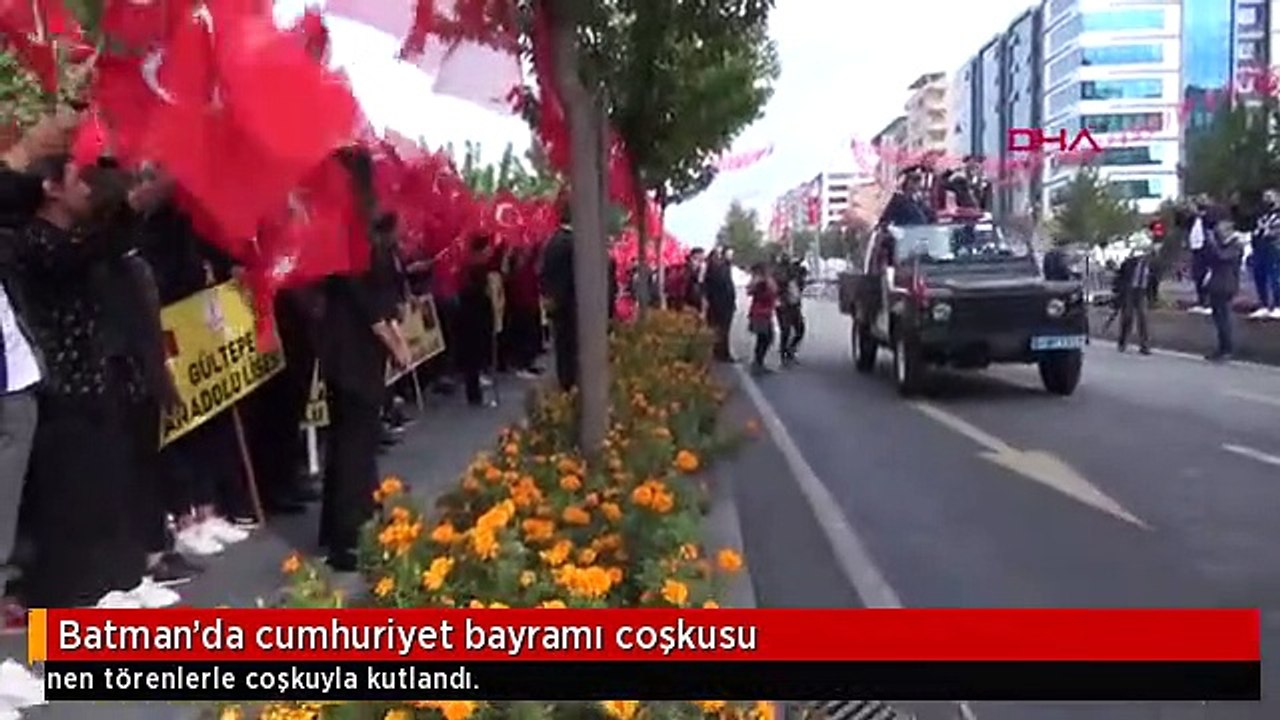 Batman'da cumhuriyet bayramı coşkusu