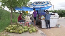 Coconut Cutting Skills - Thai Street Food
