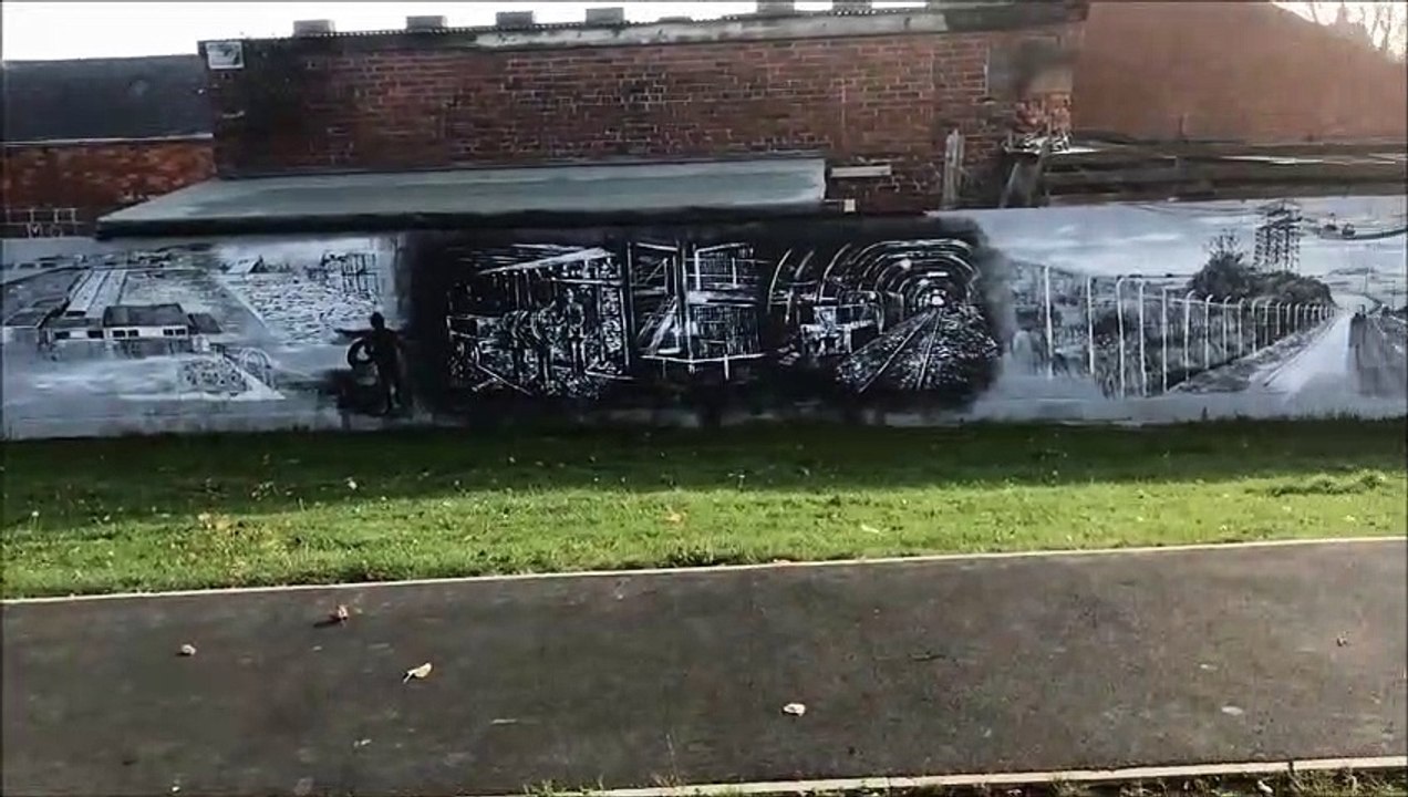 Admire the marvellous Murton mural celebrating the village's proud heritage