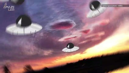 'Spooky' Sunrise Brings Unusual Clouds that Look Like UFOs