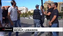 Hezbollah supporters attack anti-government protest site in Beirut