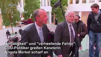 Merz attackiert Merkel – Seehofer mahnt zur "Disziplin"