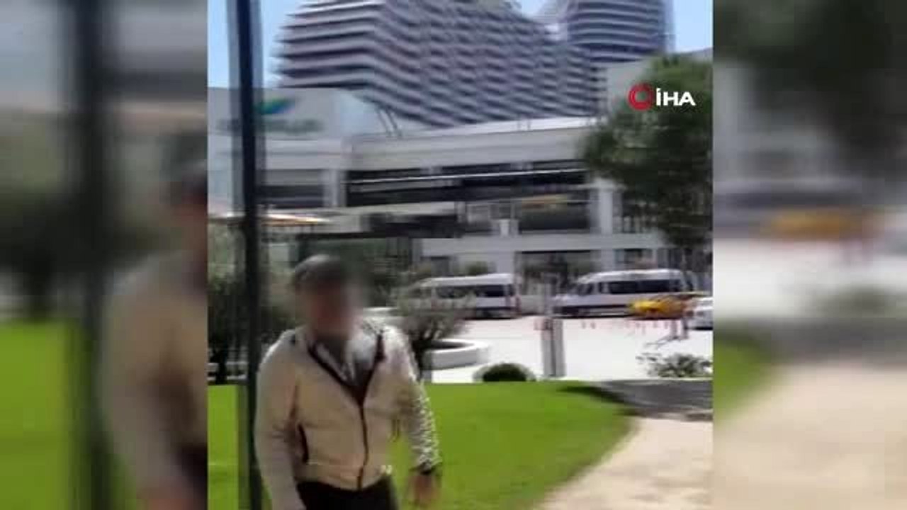 Kadın avukatın tartıştığı şahıs tarafından tehdit edildiği anlar kamerada