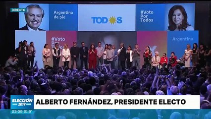 Cristina Kirchner, tras la victoria: "Nunca más rompan la unidad"