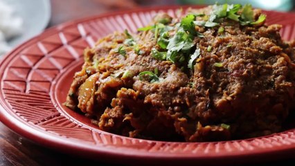 Begun er Khagina Baingan Bharta Recipe