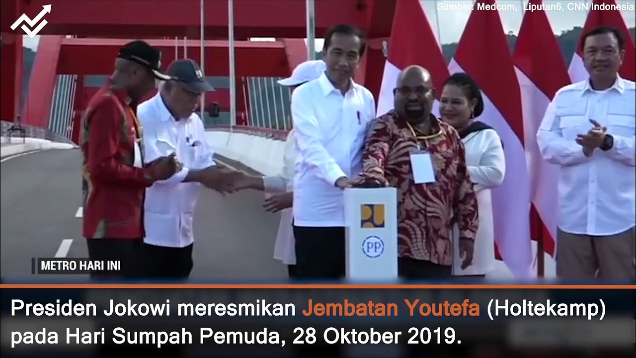 Jokowi Resmikan Jembatan Youtefa, Ikon Baru Papua