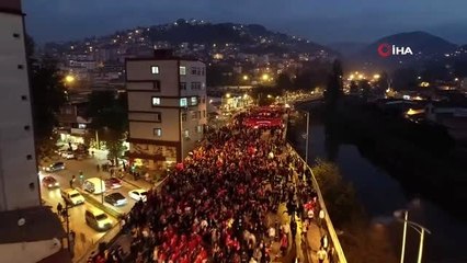 Zonguldak'ta fener alayı yürüyüşü düzenlendi