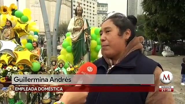 Con San Judas a cuestas, devotos celebran en San Hipólito