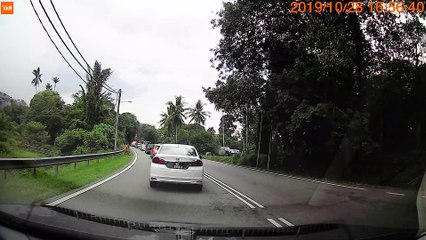 Car Collides with Cow in Kuala Pilah