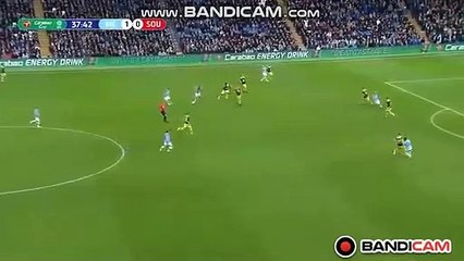 Amazing Goal Aguero (2-0) Manchester City vs Southampton