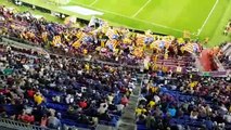 Canticos de independencia en el Camp Nou