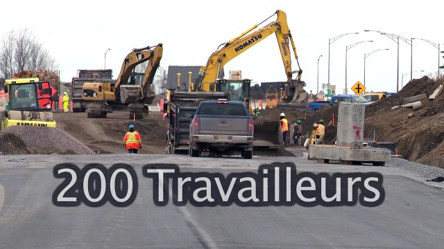 Visite du chantier de la phase III de l'autoroute 85 - Reportage
