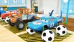 Learn Shapes with Cars Mcqueen, Monster Truck, Spec Mack Truck, Parking Vehilce