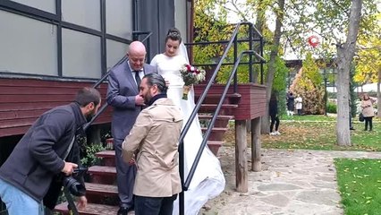 İtalyan ve Bulgar çift 15 yıl önce tanıştıkları Gümüşhane'de nikah kıydı