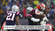 Patriots Favored In Every Remaining Game, 49ers Favored In Seven Of Nine