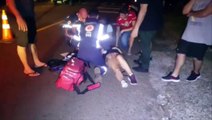 Samu atende vítima de colisão entre carro e bicicleta na Estrada da Pedreira, no XIV de Novembro