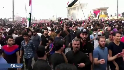 مسلحو ميليشيا  "بدر" يطلقون النار على المحتجين بمدينة الحلة في محافظة بابل