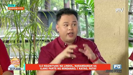 NEWS& VIEWS: 6.6 magnitude na lindol, naramdaman sa ilang parte ng Mindanao; 7 katao, patay