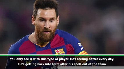 Messi's like no-one else says Valverde after Valladolid show