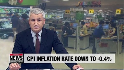 Video herunterladen: S. Korea's Consumer Price Index inflation rate fell to -0.4% in September: OECD