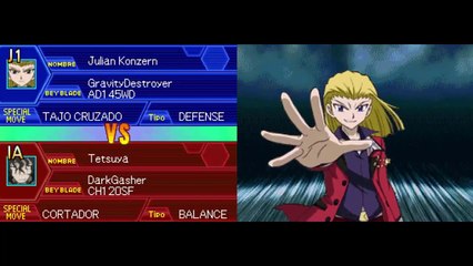 Beyblade Metal Masters NDS - Modo Arcade con Julian #MetalFight #Gravity_Destroyer #RJ_Anda