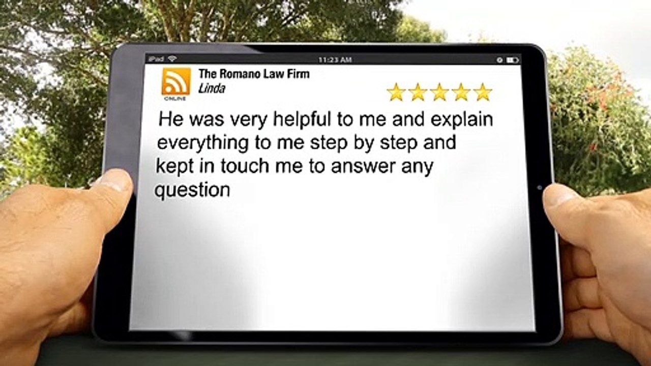 The Romano Law Firm Cleveland Excellent Five Star Review by Linda (216) 621-7777