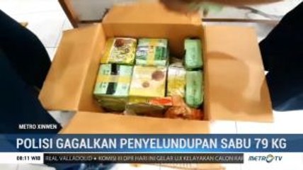 Polisi Gagalkan Penyelundupan Sabu Asal Malaysia