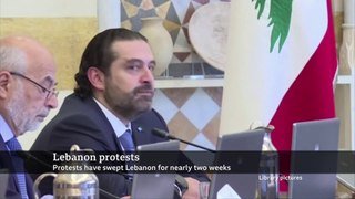 Lebanon's PM Saad Hariri resigning amid protests - BBC News