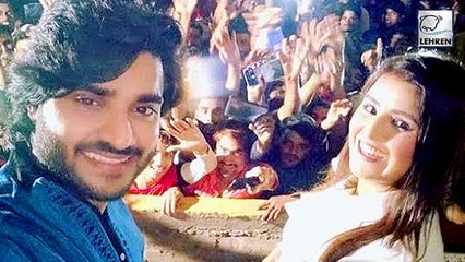 दिवाली के मौके पर चिंटू और दबंग एक्ट्रेस आकांक्षा अवस्थी पहुंचे दर्शको के बीच