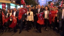 Aydın fener alayında 500 metrelik türk bayrağı açıldı