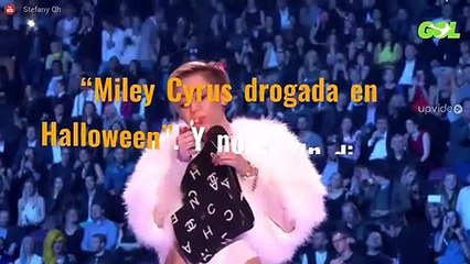 “Miley Cyrus drogada en Halloween”. Y no es un disfraz: “¡Das pena!”