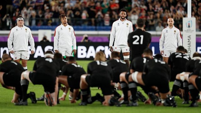 England Rugby fined over V-formation haka response to New Zealand All Blacks