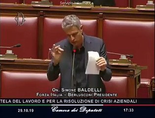 Baldelli - Il #governogiallorosso viene a chiedere la #fiducia alla #Camera (29.10.19)