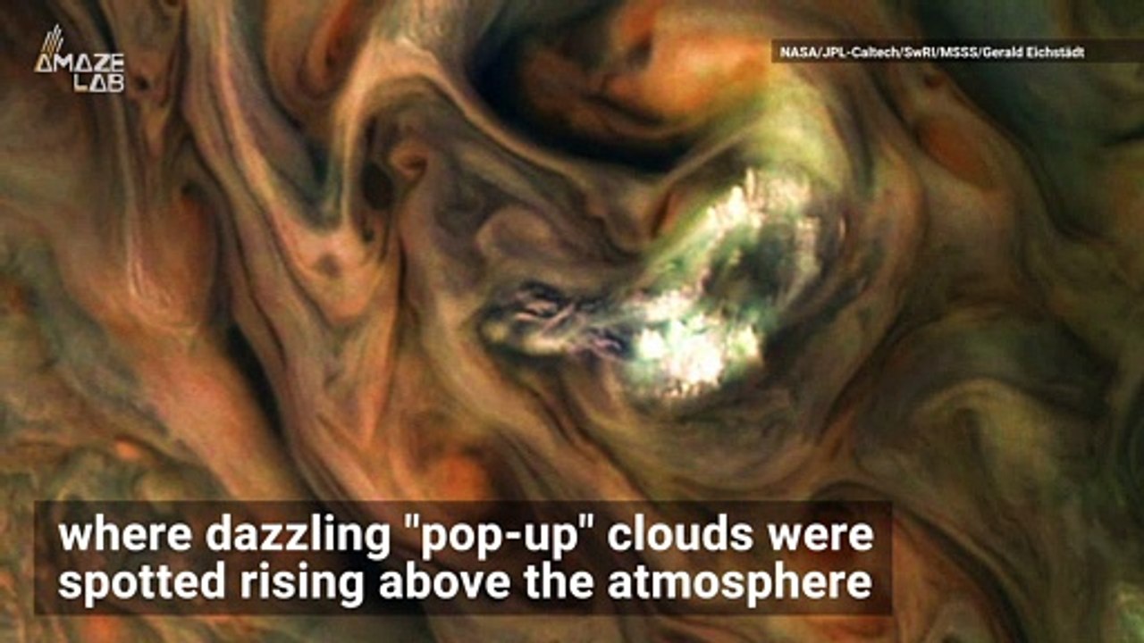 Glowing 'Pop-Up' Clouds on Jupiter Captured in Awesome New Image