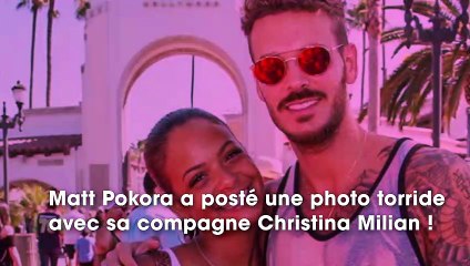 Matt Pokora pose très peu habillé aux côtés de Christina Milian