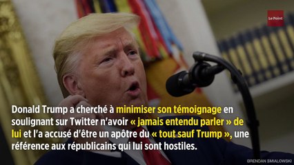 Destitution de Donald Trump : le témoignage à charge d'un officier respecté