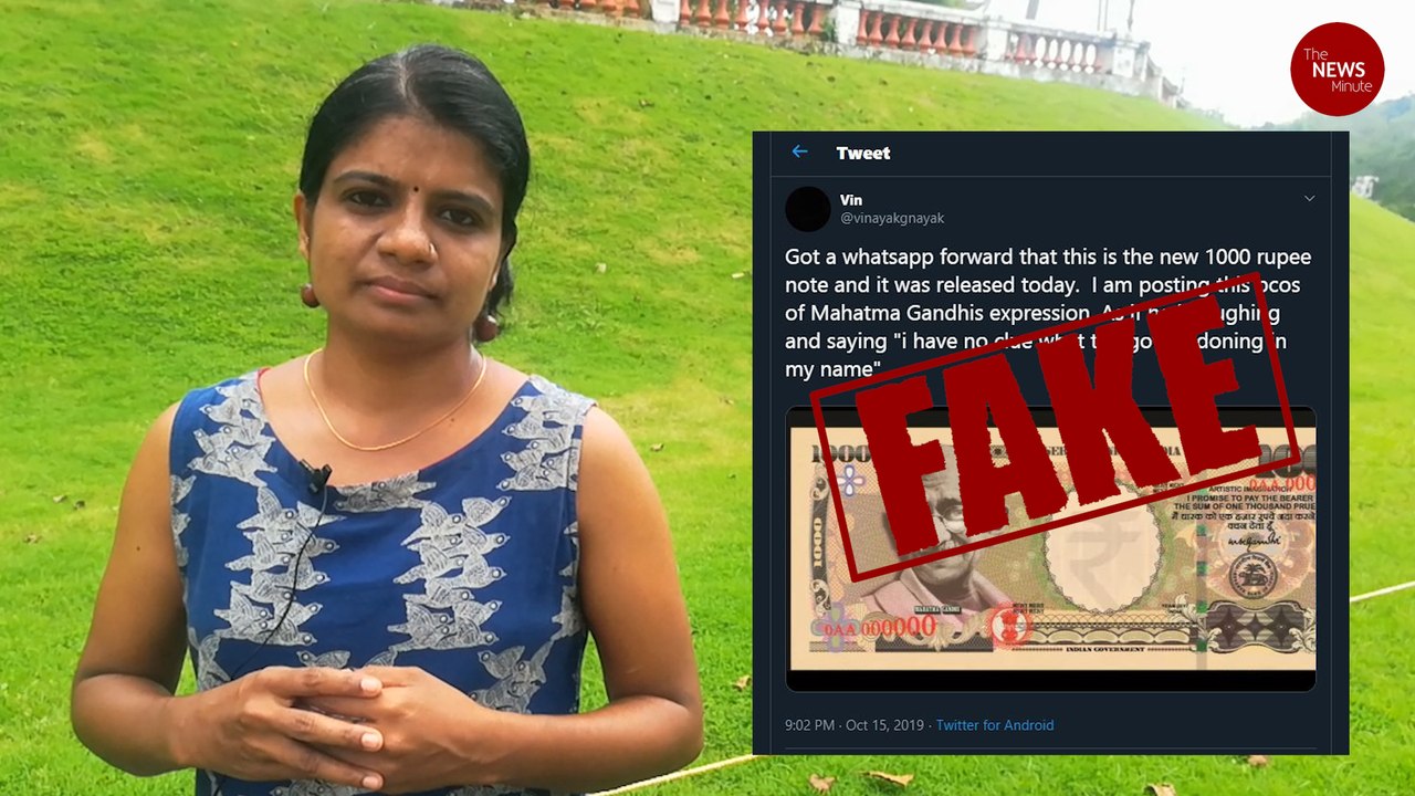 TNM Fact Check: The pictures of 'new' Rs 1000 notes are fake
