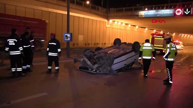 Otomobil, köprüden uçtu 3 yaralı