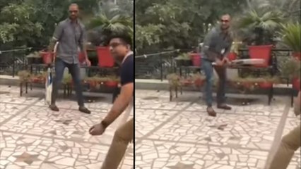Watch Video : Shikhar Dhawan Plays Cricket On Terrace With Family || Oneindia Telugu