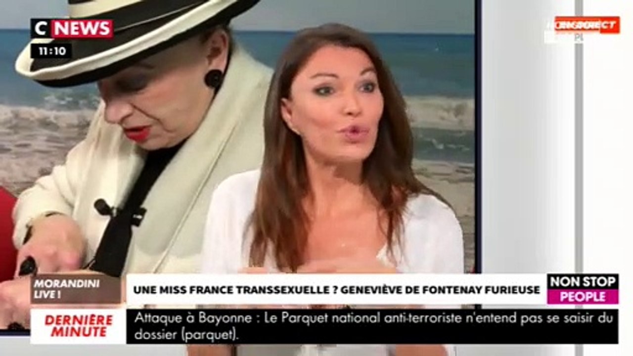 Morandini Live : Bientôt une Miss France transgenre ? Geneviève de Fontenay refuse le débat