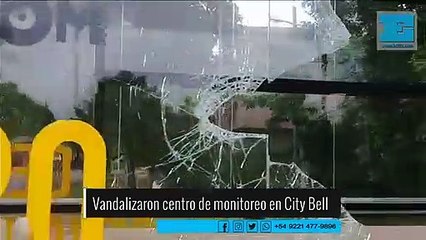 Destrozaron en City Bell un puesto de monitoreo y prevención