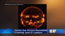 Juste à temps pour Halloween, la NASA a publié une photo du soleil ressemblant à une citrouille d'Halloween.