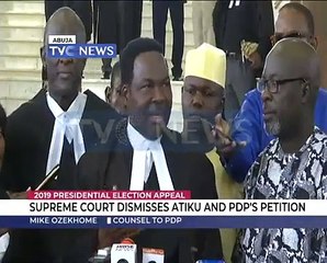 Atiku's Counsel, Mike Ozekhome, reacts to Supreme Court's Judgment