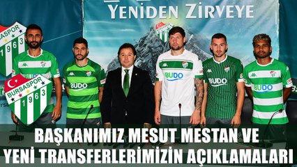Başkanımız Mesut Mestan ve Yeni Transferlerimiz Açıklamalarda Bulunuyor